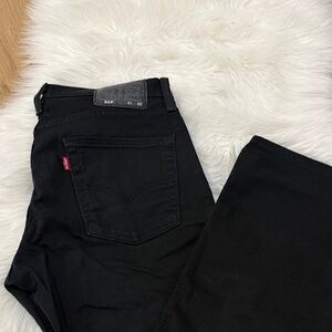Men’s Levi's 513 Black Denim Jeans with Red Tab
